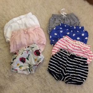 6 pairs of Gap bubble shorts + 1 Old Navy shorts